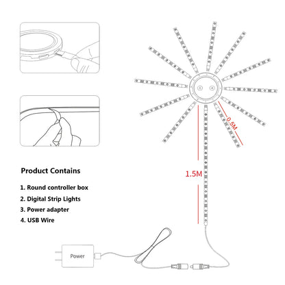 Smart RGB Fireworks Led light Pro™ اضواء الالعاب النارية الذكية